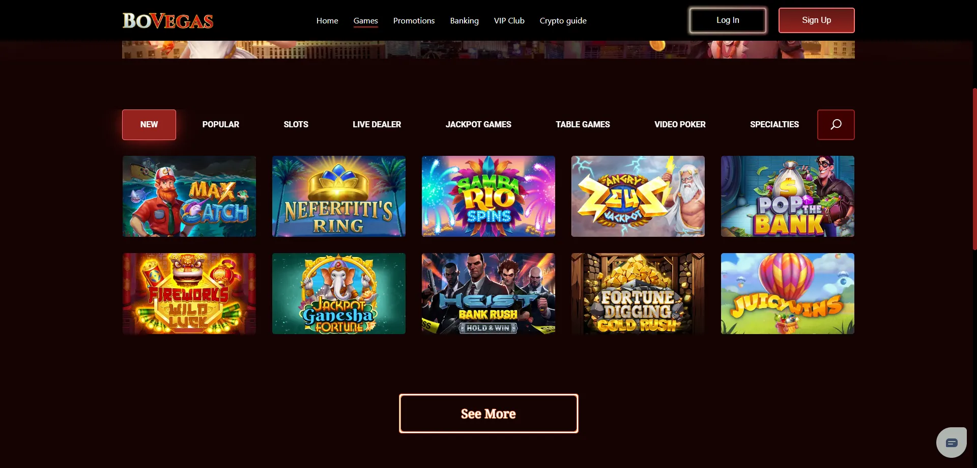 Bovegas Casino top online slots and casino games 2026