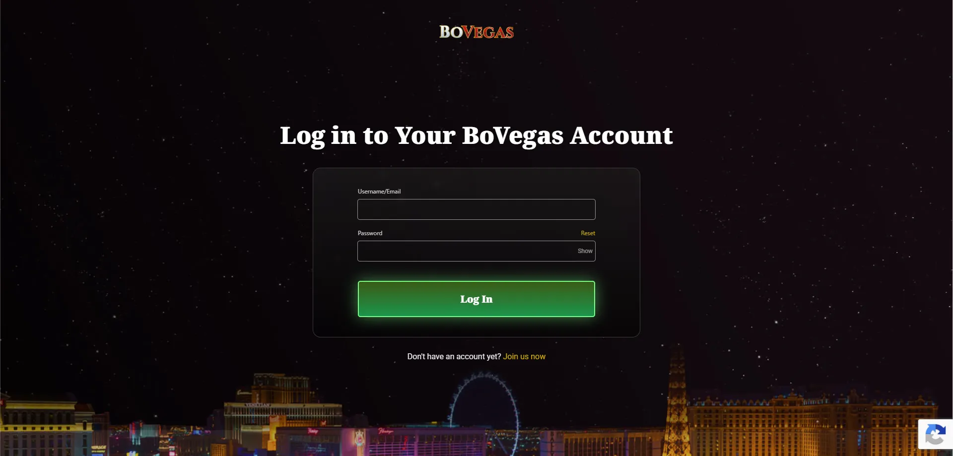 Step-by-step Bovegas Casino account creation and login guide